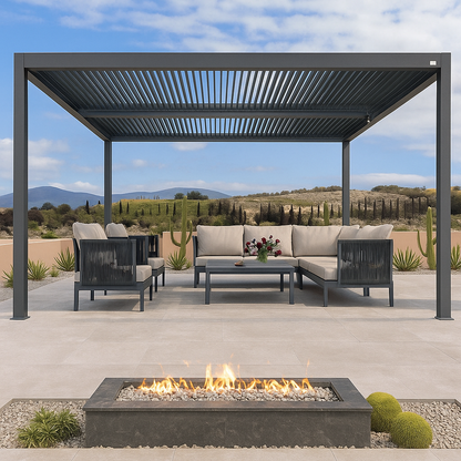 SkyLume Elite Motorized Privacy Pergola